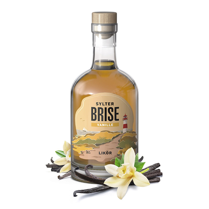 Sylter BRISE Vanille Likör (36,00 % vol., 0,50 L, 49,80 €/Liter)
