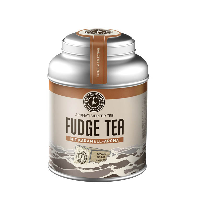 Sylt Distillers Tee - Fudge Tea - aromatisierter Tee mit Karamell Geschmack - 100 g (129,00 €/kg)