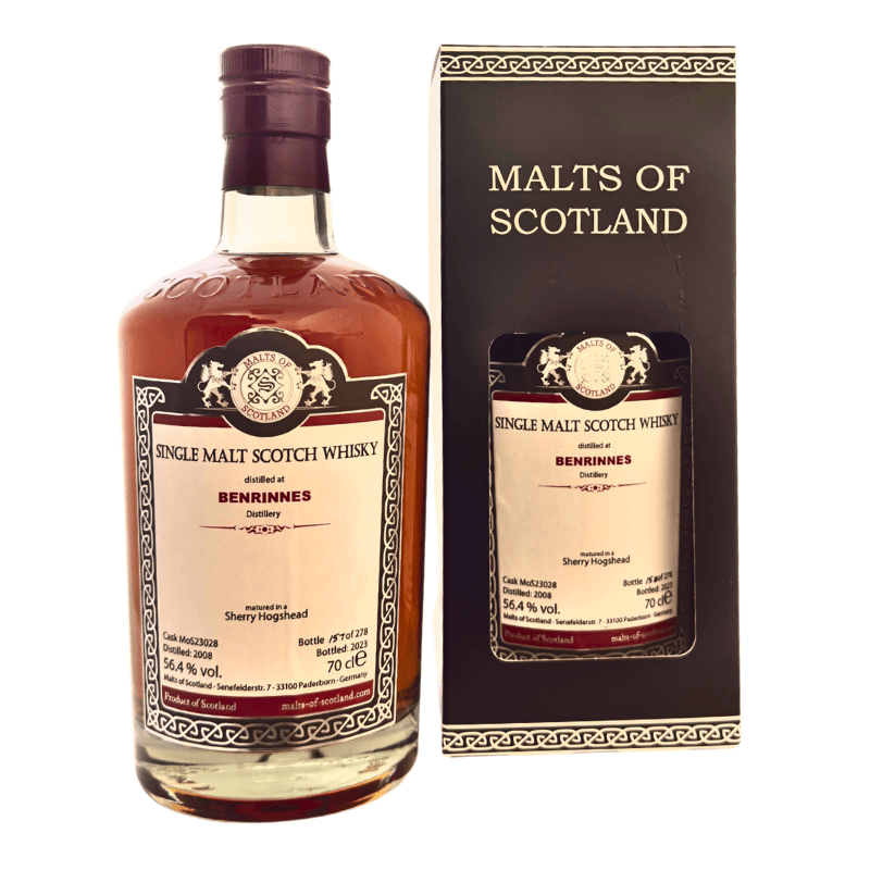 MoS Benrinnes 2008/2023 (56,40 % vol., 0,70 L, 135,57 €/Liter)