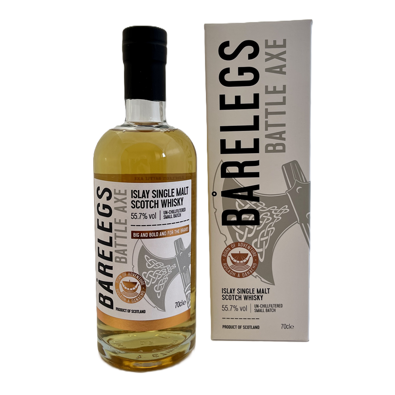 Bårelegs "Battle Axe" - Islay Single Malt (55,70 % vol., 0,70 L, 75,57 €/Liter)