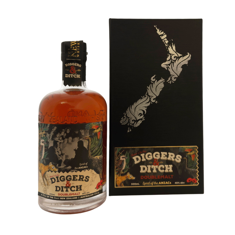 New Zealand Whisky Company / Diggers&Ditch Doublemalt (45,00 % vol., 0,70 L, 164,14 €/Liter)