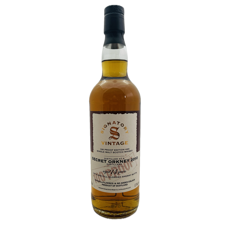 Secret Orkney 2010/2024 - 14y - Signatory Vintage - 100 Proof Edition #23