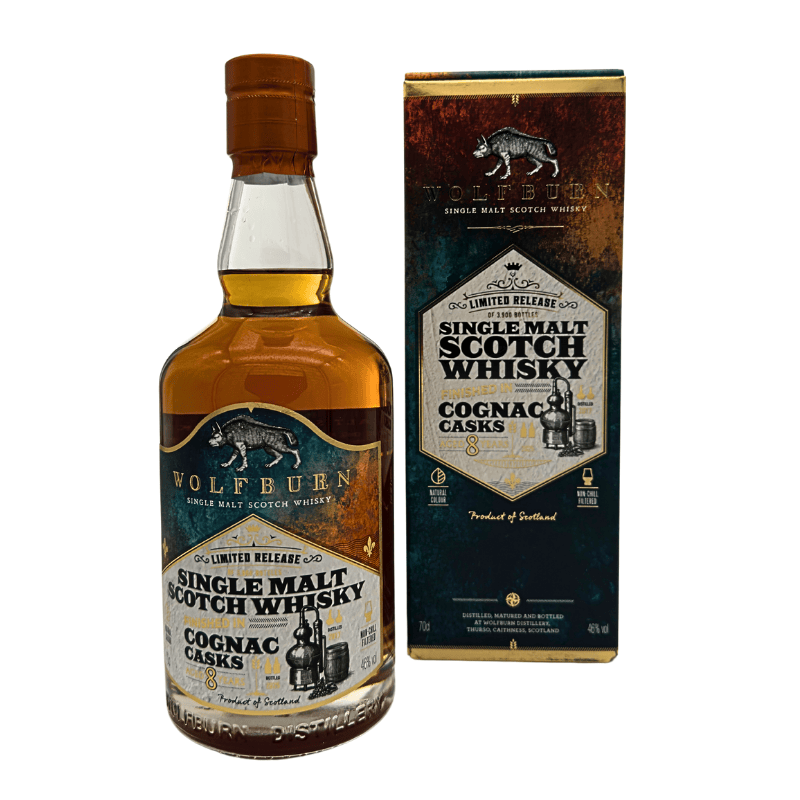 Wolfburn Cognac Cask Release 8 Jahre (46,00% vol. 0,70l)