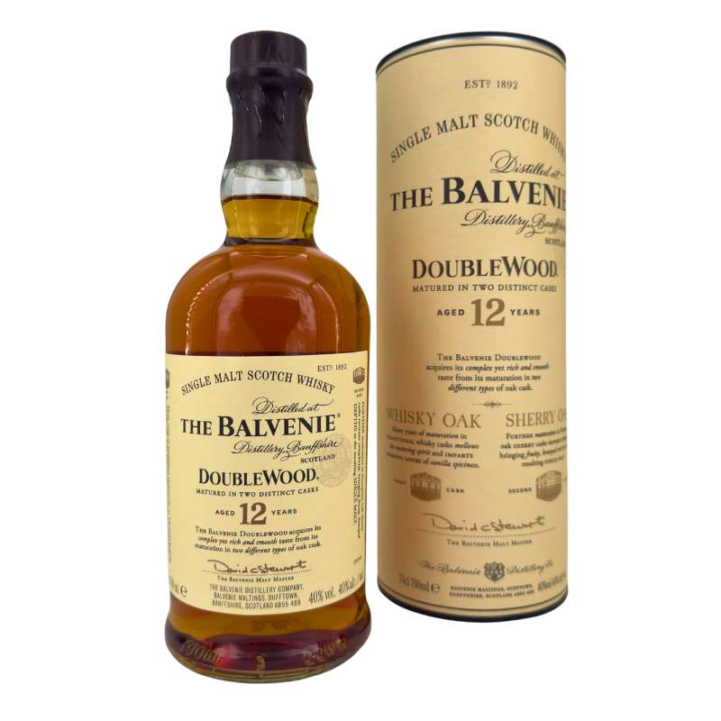 Balvenie 12 Jahre - Double Wood - Matured in Two Distinct Cask (40,00 % vol., 0,70 L, 85,57 €/Liter)
