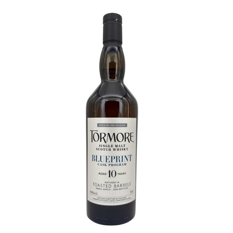 Tormore 10 Jahre - Blueprint Cask Program - Toasted Barrels Matured - Small Batch - Speyside Single Malt Scotch Whisky (48,00% vol. 0,70l)