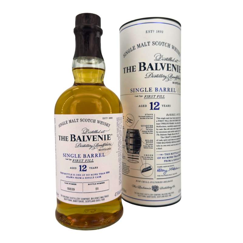 The Balvenie Single Barrel - 12 Jahre - Single Malt Scotch Whisky Cask18839 (47,80% vol. 0,70l)