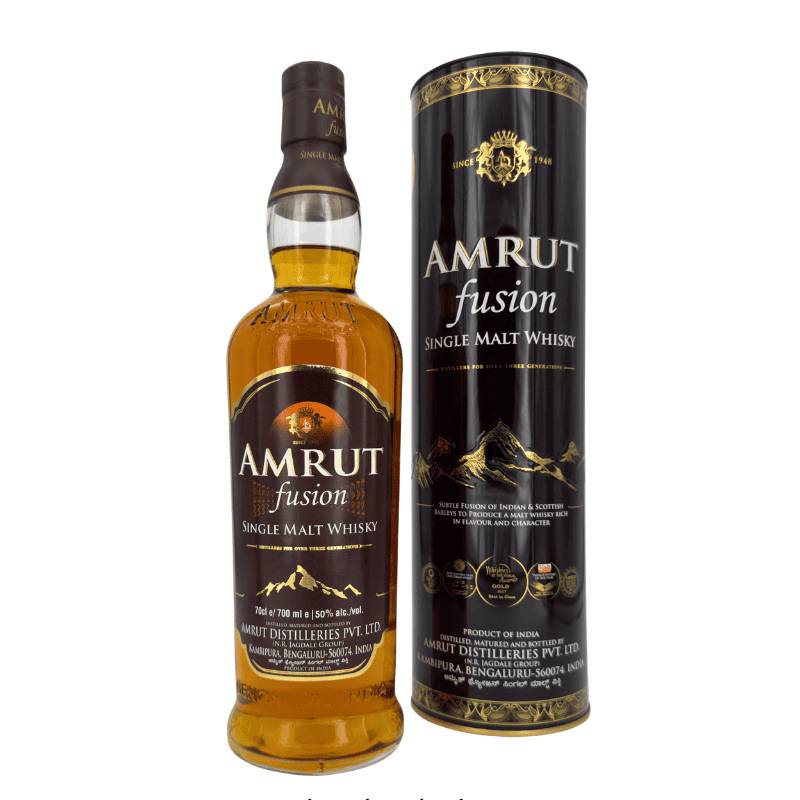 Amrut Fusion -  Single Malt Whisky aus Indien (50,00 % vol., 0,70 L, 75,57 €/Liter)