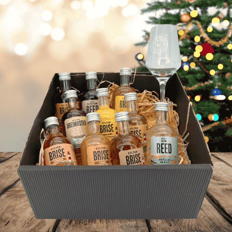 Christmas Genießer Geschenkset - 10 Miniaturen & gratis Nosing Glas