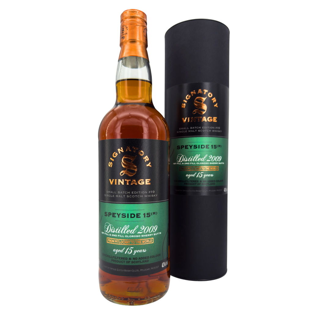Speyside (M) - 15 Jahre - 2009/2025 - Signatory Vintage - Small Batch Edtion #19 - Oloroso Sherry Butts (48,20% vol. 0,70l)