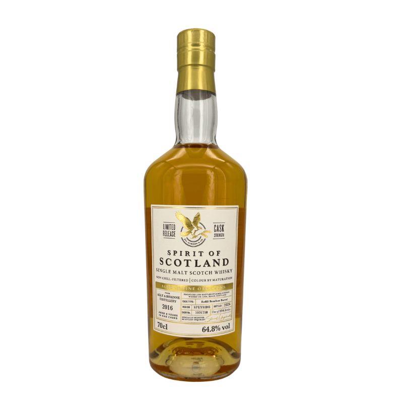 G&M Allt-A-Bhaine 9 Jahre - 2016/2026 - Refill Bourbon Barrel #1031758 - Spirit of Scotland - Speyside