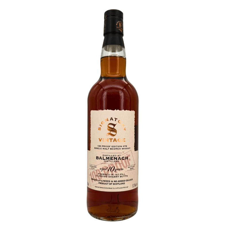 Balmenach 10 Jahre - #79 1st fill Sherry - Signatory Vintage - 100 Proof Edition