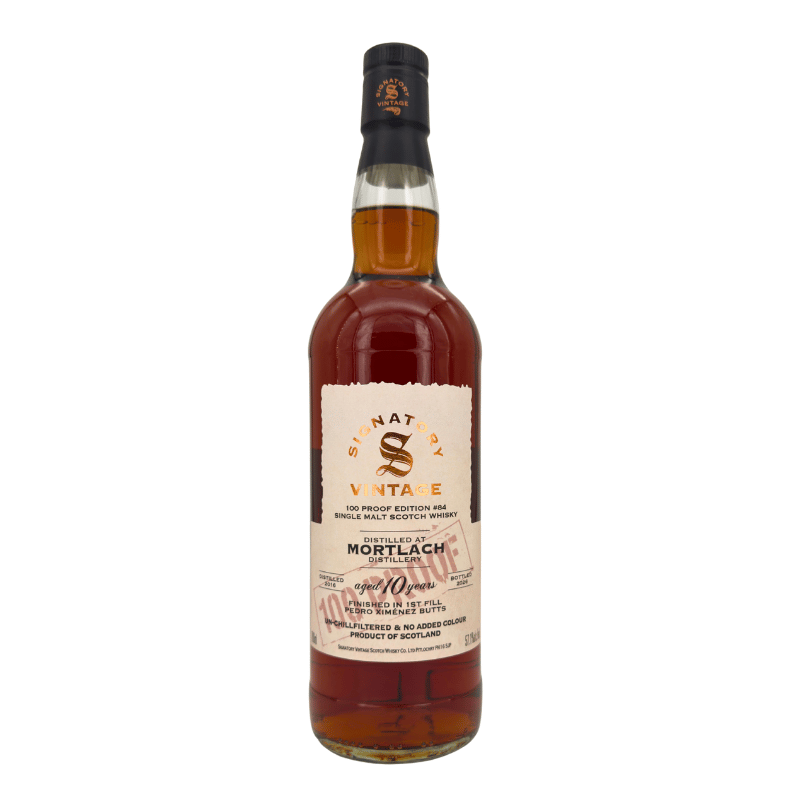 Mortlach 10 Jahre (2016/2026) - #84 Sherry PX Cask - Signatory Vintage - 100 Proof Edition (57,10 % vol., 0,70 L)