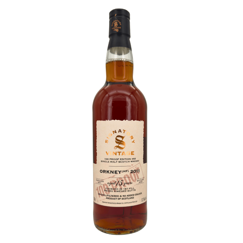 Orkney 15 Jahre - #83 Sherry PX Cask - Signatory Vintage - 100 Proof Edition (57,10 % vol., 0,70 L)