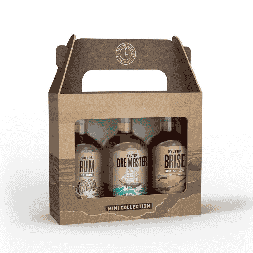 [P0014133] Mini RUM Geschenkset mit Sylt Panama Rum/Rum-Schoko/Dreimaster