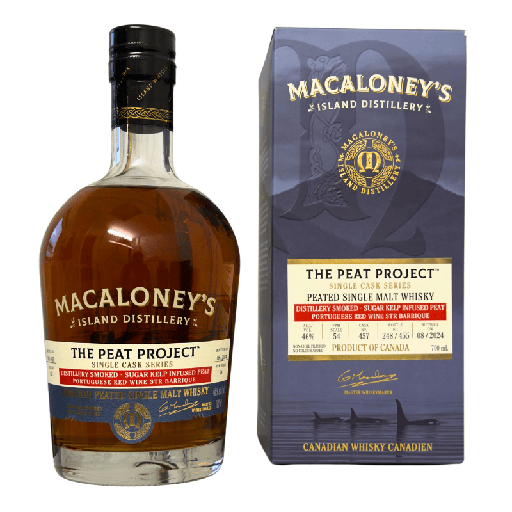 [P0014232] Macaloney The Peat Project - Single Cask Series - Sugar Kelp Infused Peat - Cask #457 - Canadian Peated Single Malt Whisky (46,00 % vol., 0,70 L, 107,00 €/Liter)