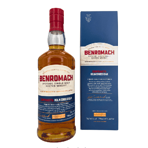 [P0014362] Benromach Contrasts - Kiln Dried Oak - 10 Jahre - 2012/2023 - Virgin Oak Cask Matured - Single Malt Scotch Whisky (46,00 % vol., 0,70 L, 92,71 €/Liter)