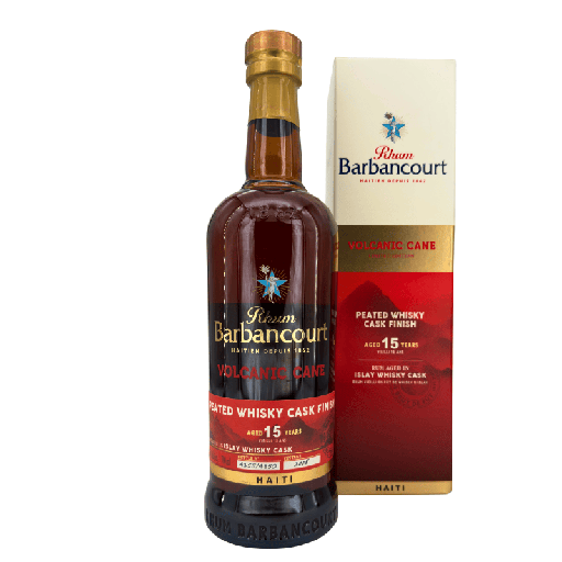 [P0014442] Barbancourt Rhum 15 Jahre Volcanic Cane Peated Whisky Cask (46,70 % vol., 0,70 L, 194,14 €/Liter)